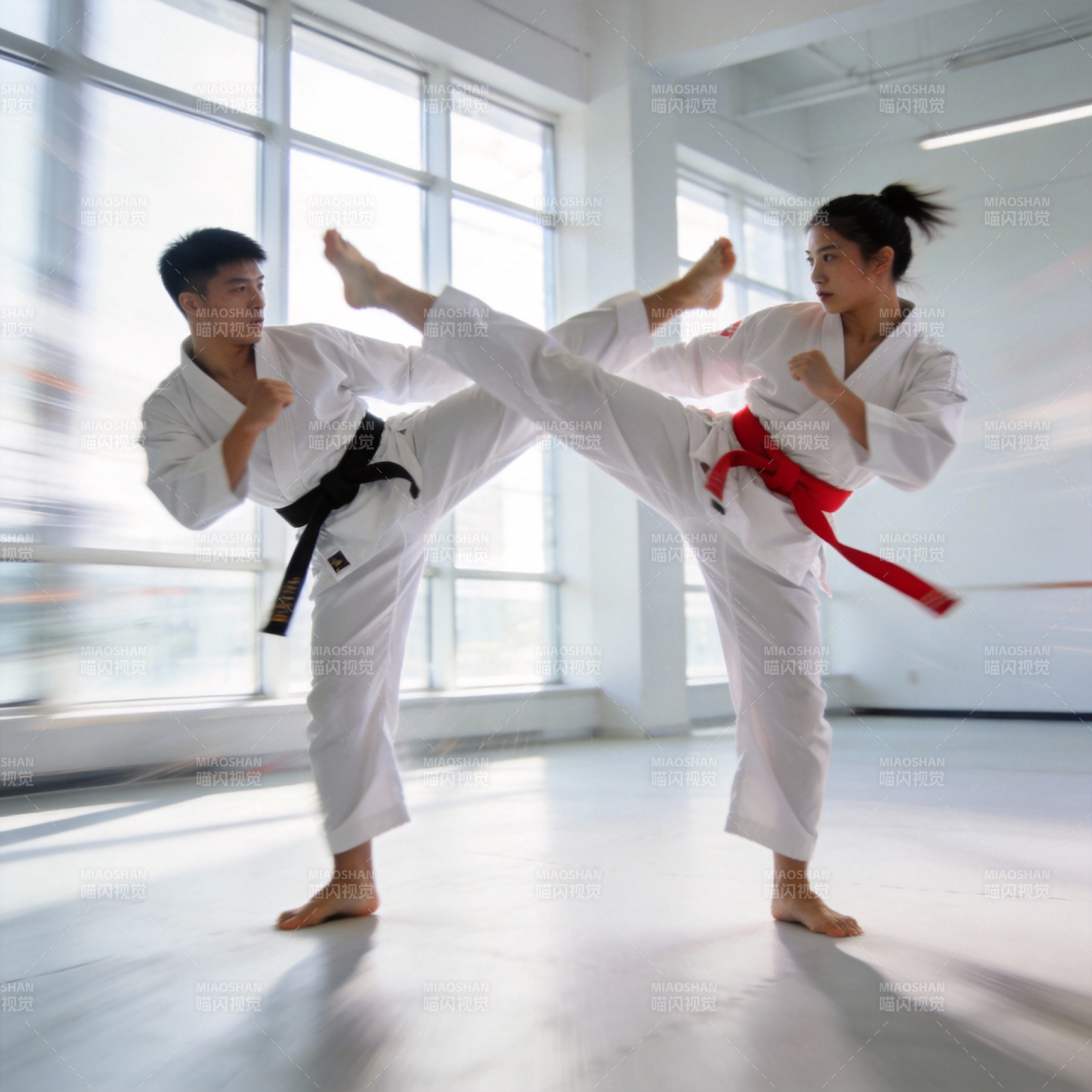 空手道对决图片
