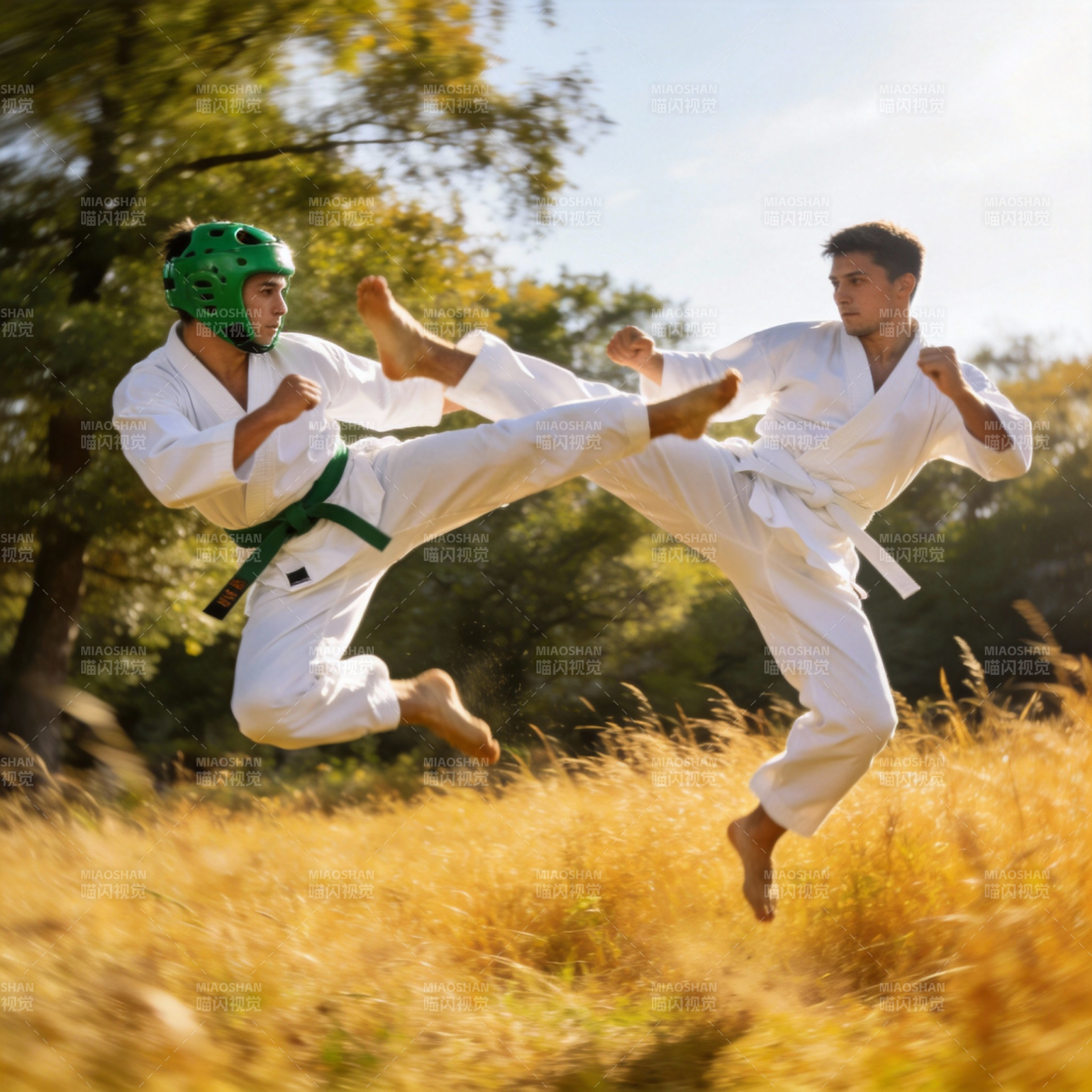 空手道对决图片