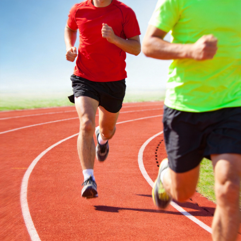 跑道上的速度对决图片