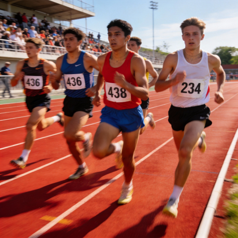 田径赛跑激烈角逐图片