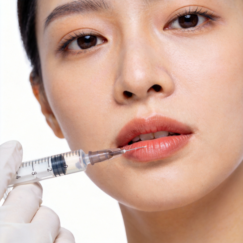 唇部注射美容图片