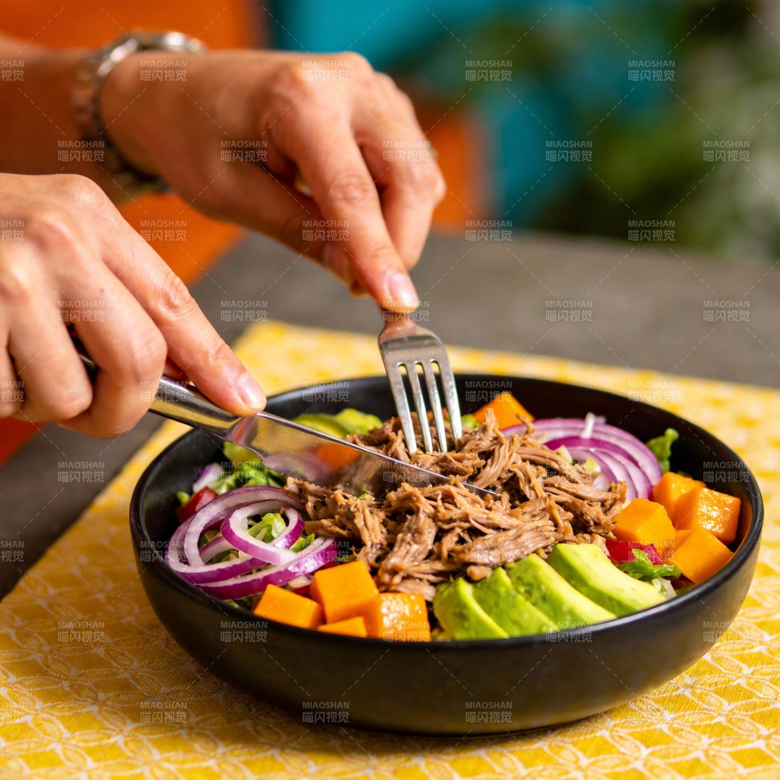 美味牛腩沙拉图片