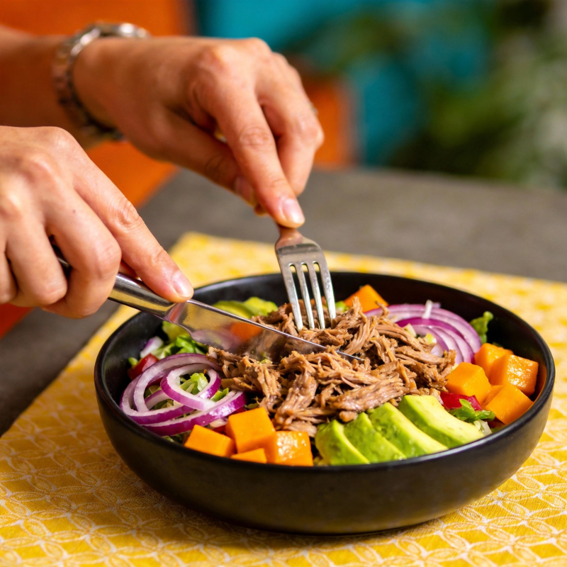 美味牛腩沙拉图片