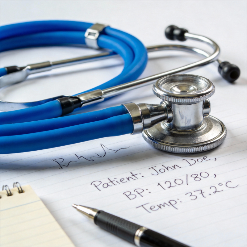 医生记录患者信息图片