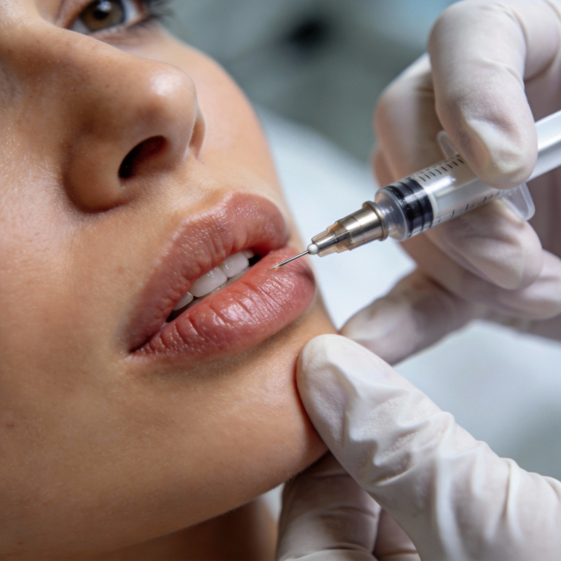 唇部注射美容图片