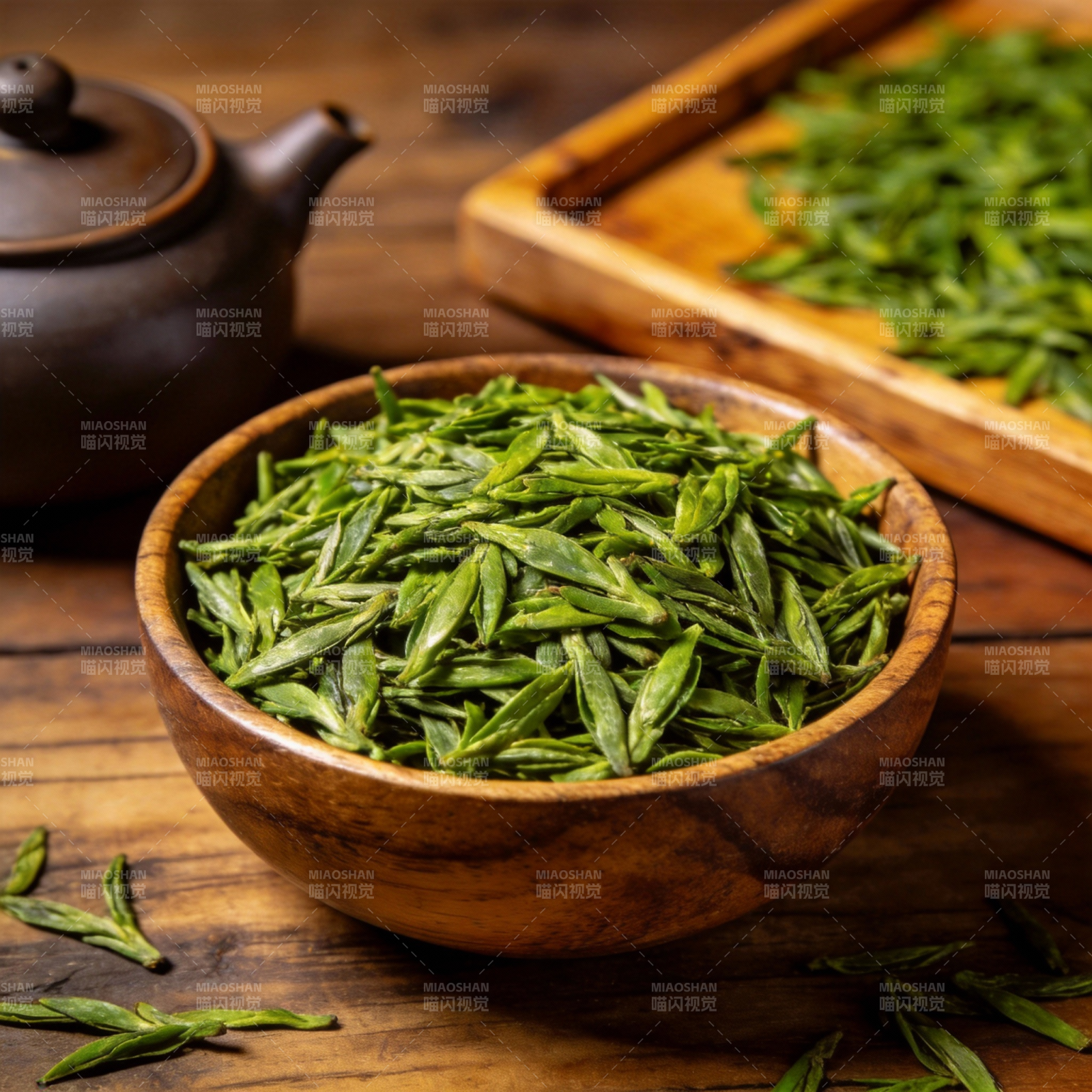 绿茶清香满溢图片