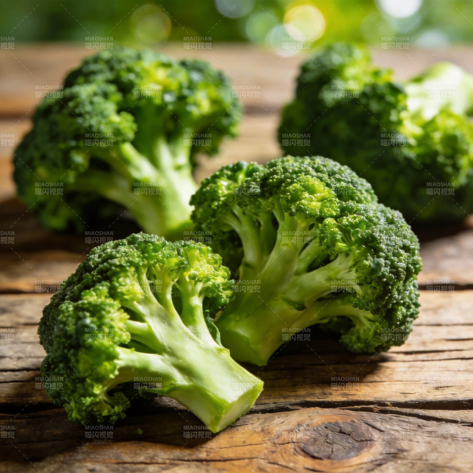 新鲜西兰花特写图片