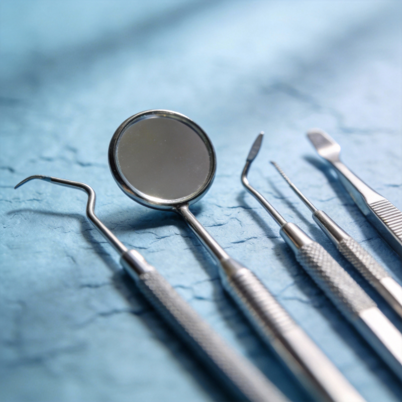 牙科器械特写图片