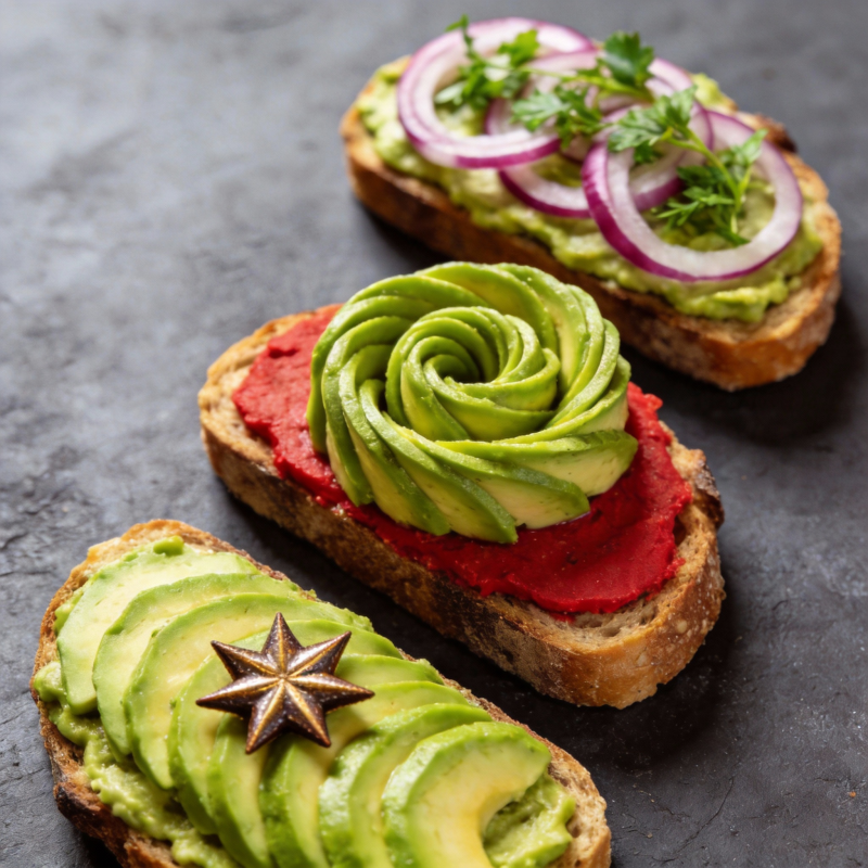 牛油果吐司艺术图片