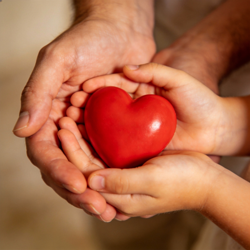 双手捧心 传递爱意图片