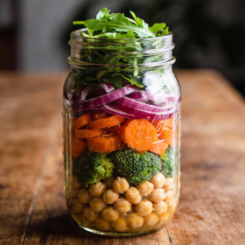 罐装蔬菜沙拉图片