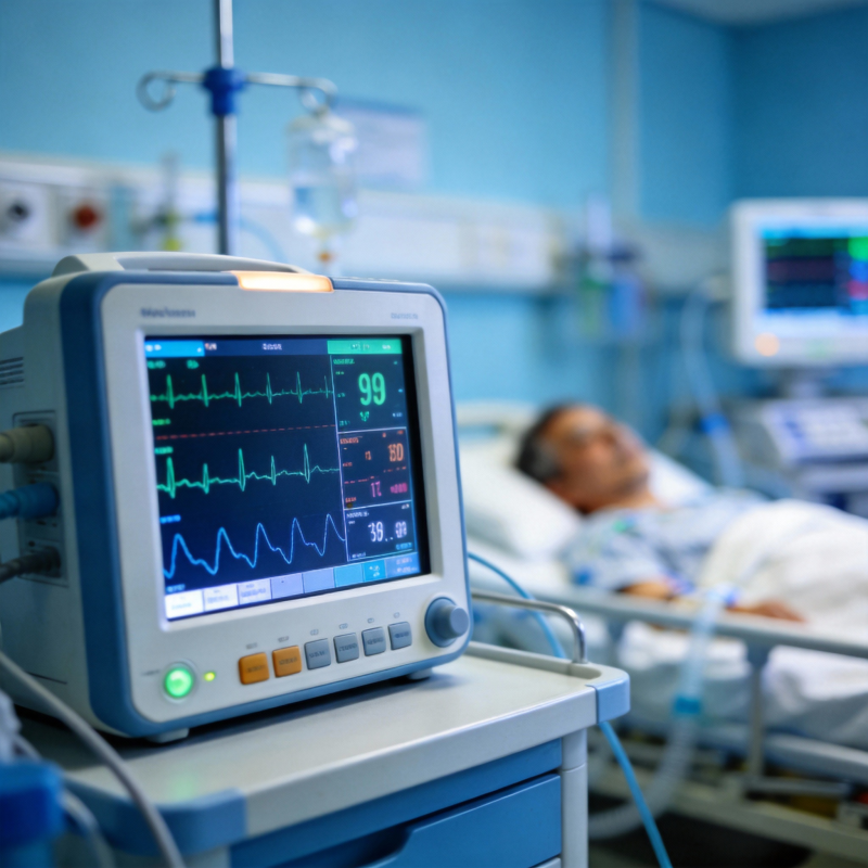 病房监护仪显示生命体征图片