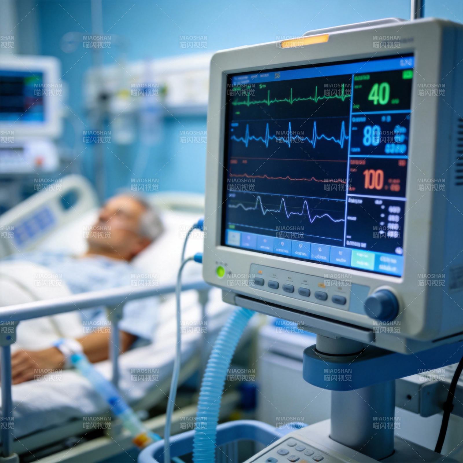 重症监护室监控图片