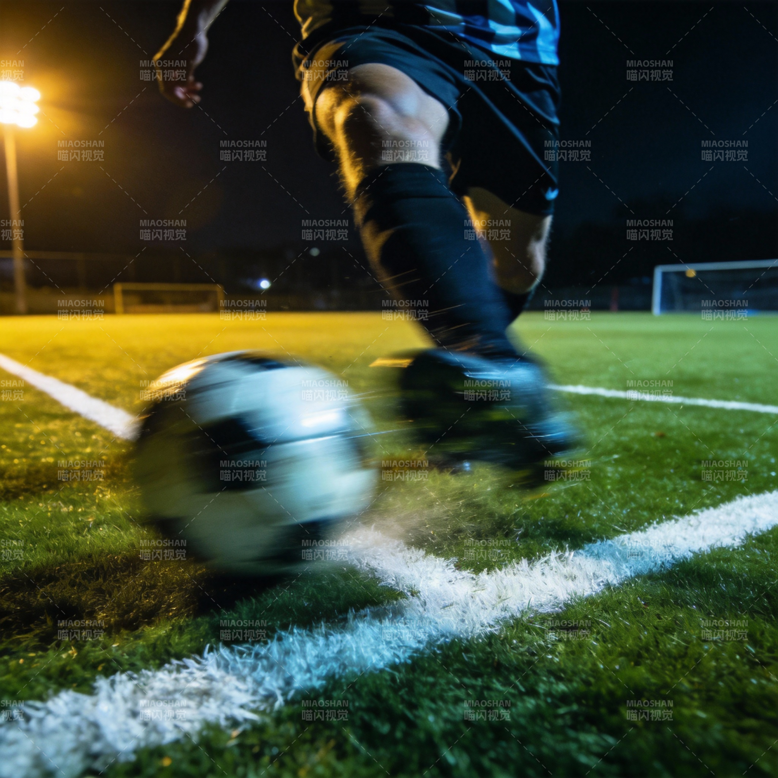 夜战足球瞬间图片