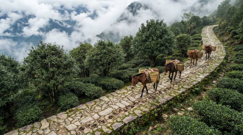 茶山古道驼铃声图片