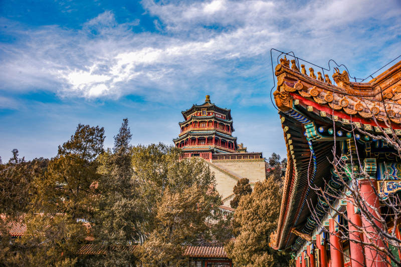 颐和园佛香阁 皇家园林美景图片