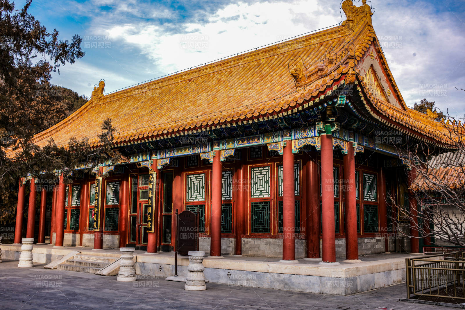 颐和园 古建筑庭院风光图片