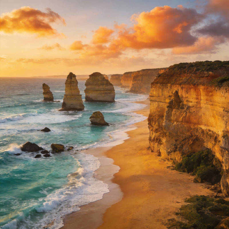 十二门徒岩日落图片