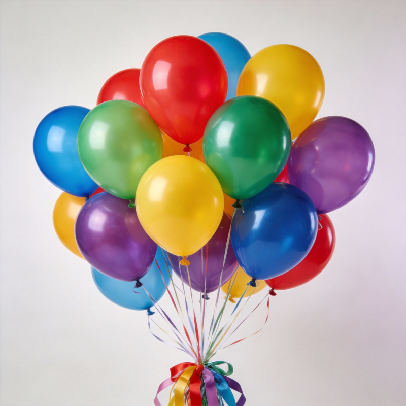彩色气球束图片