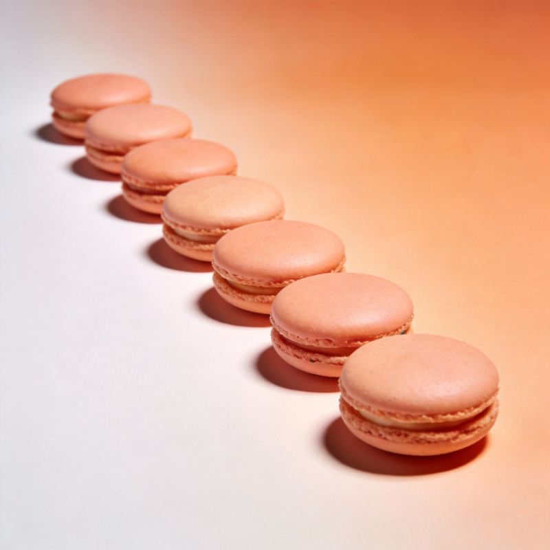 粉红马卡龙排列图片