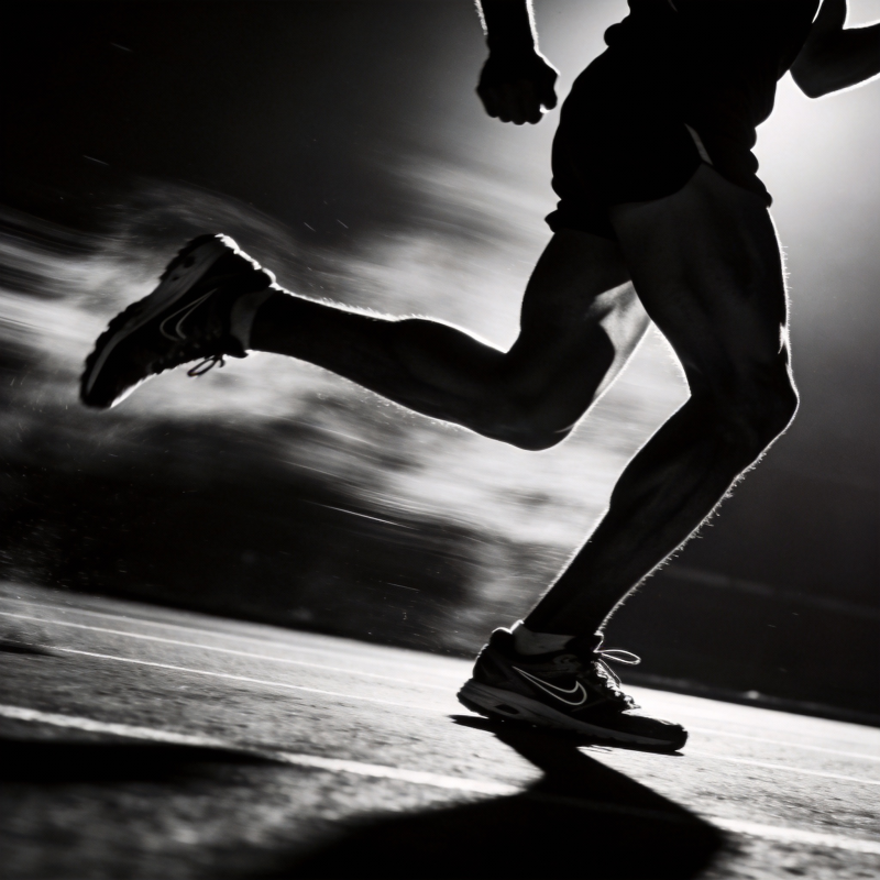 奔跑的剪影图片