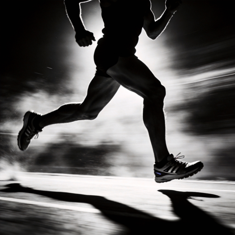 奔跑的剪影图片