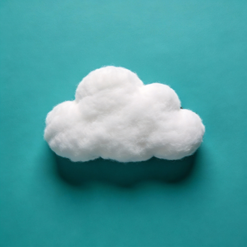 棉花云朵图片