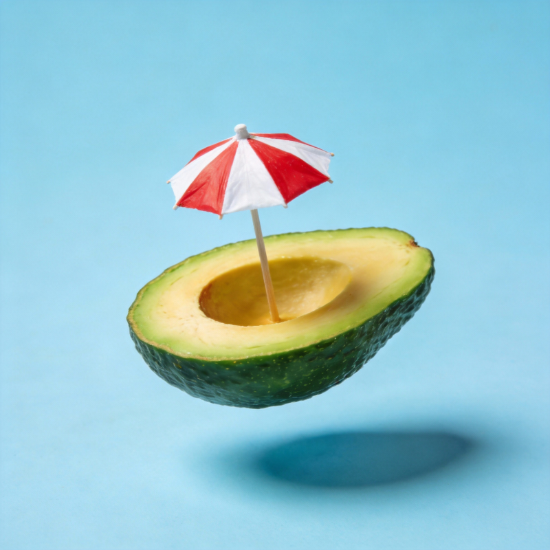 漂浮牛油果伞图片
