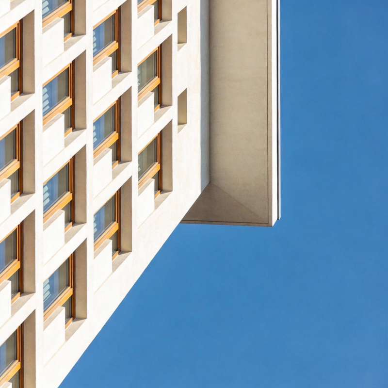 建筑角落与蓝天图片