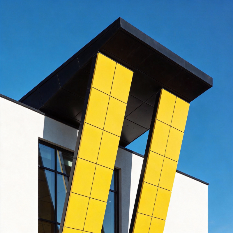 黄黑建筑艺术图片