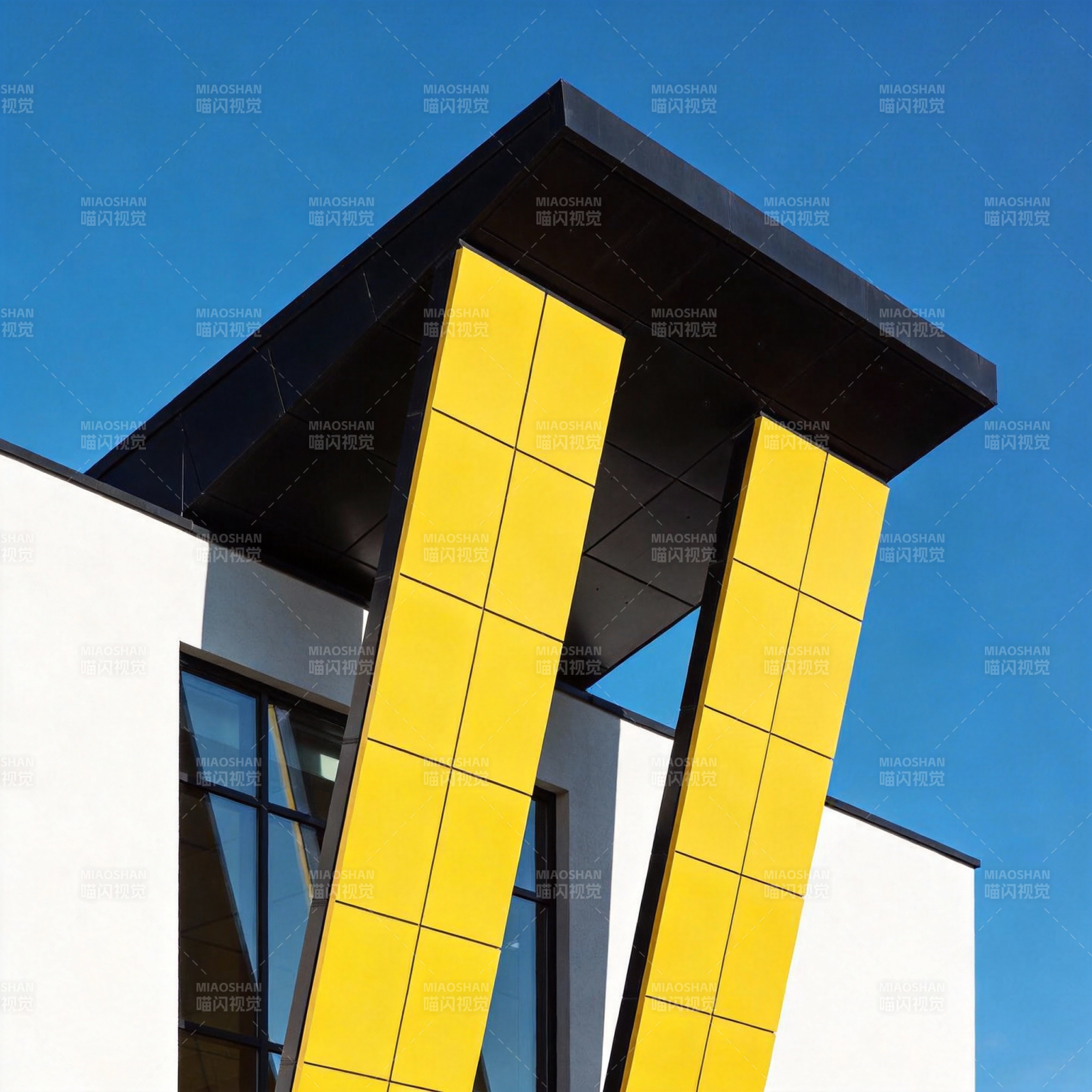 黄黑建筑艺术图片