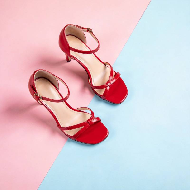 红色高跟鞋图片