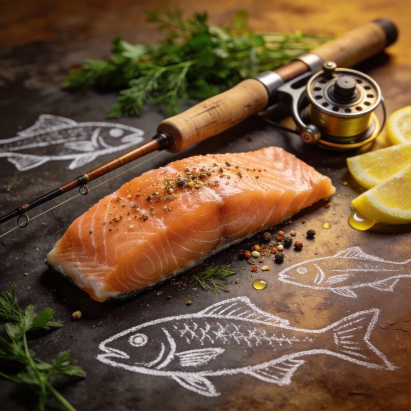 鲜美三文鱼料理图片