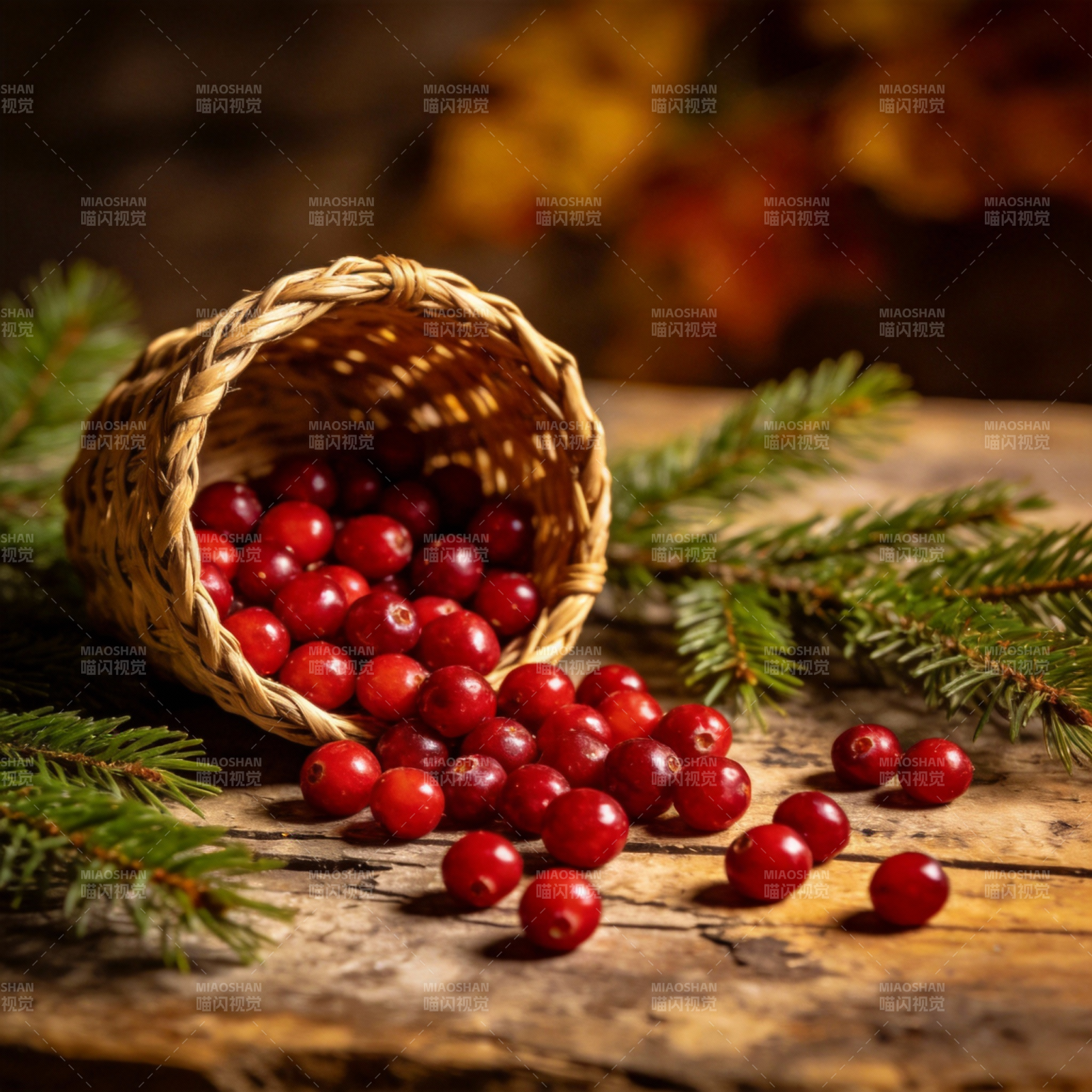 冬日红果满篮香图片