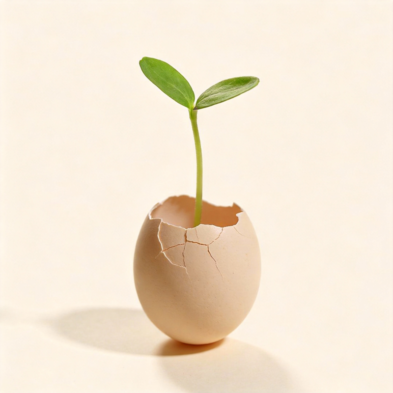 蛋壳中的新生命图片