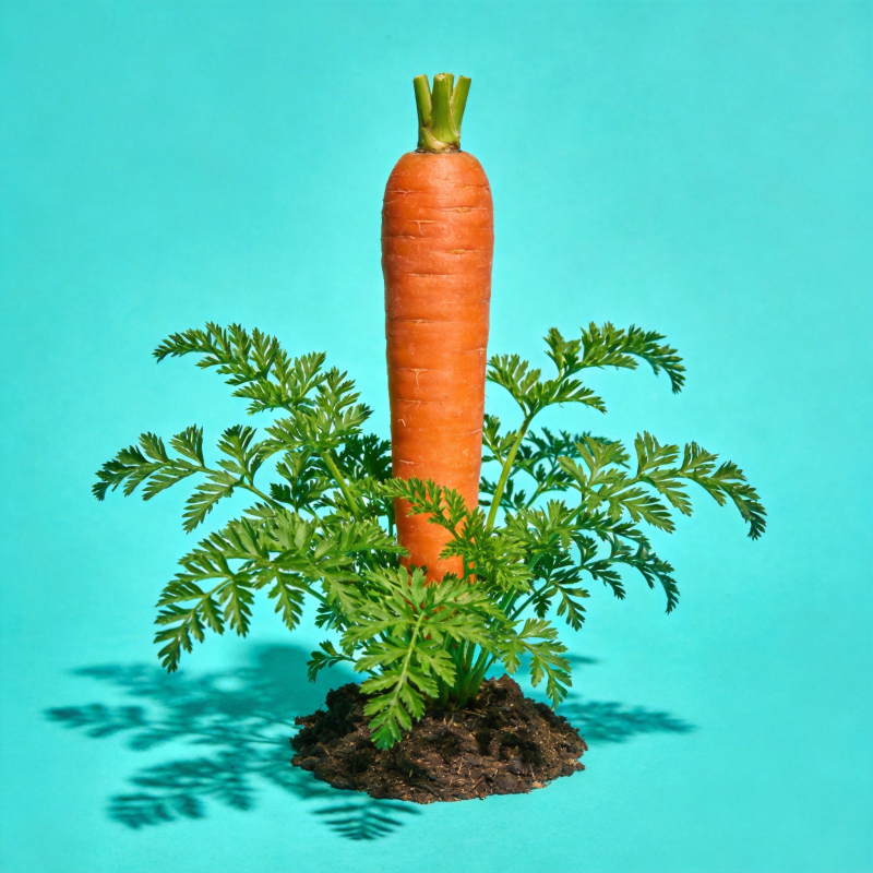 胡萝卜生长图图片