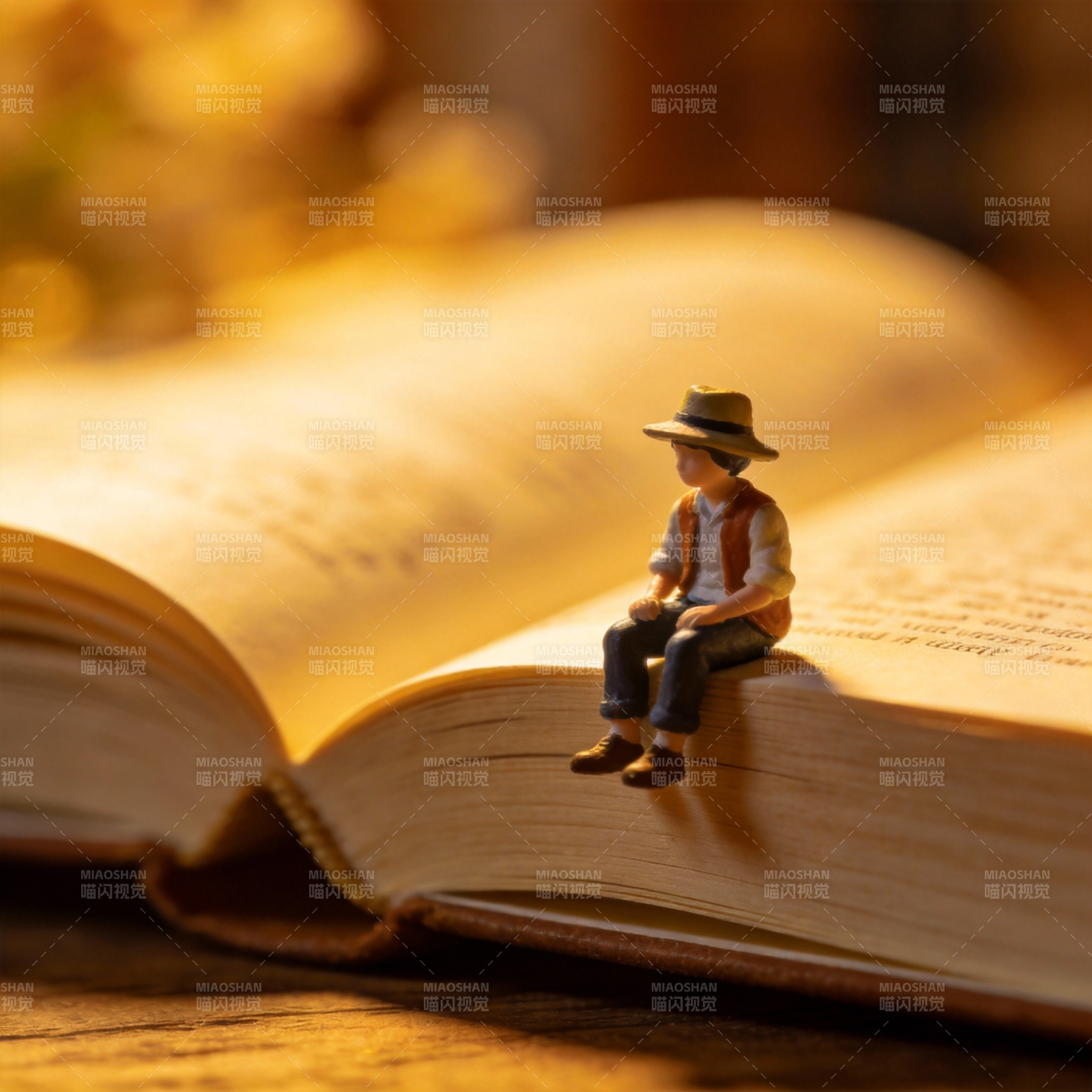 书页上的小人图片