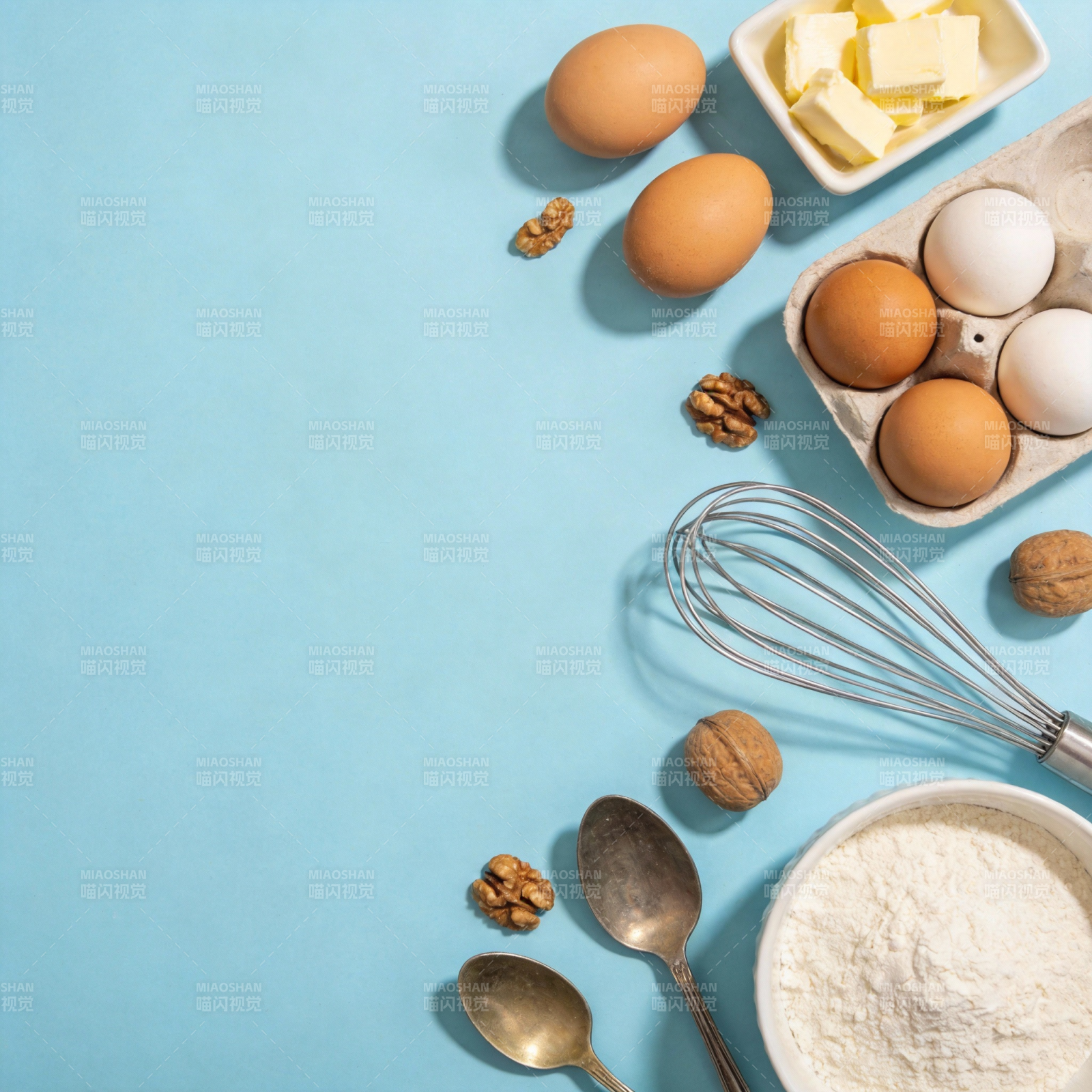 烘焙食材准备中图片