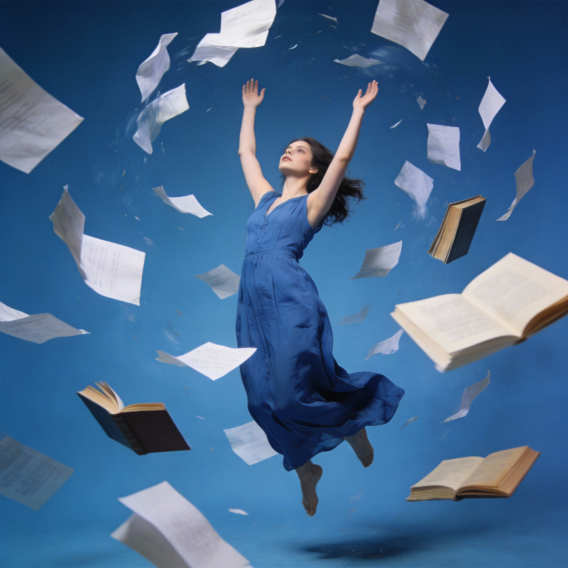 书页纷飞 舞动知识图片