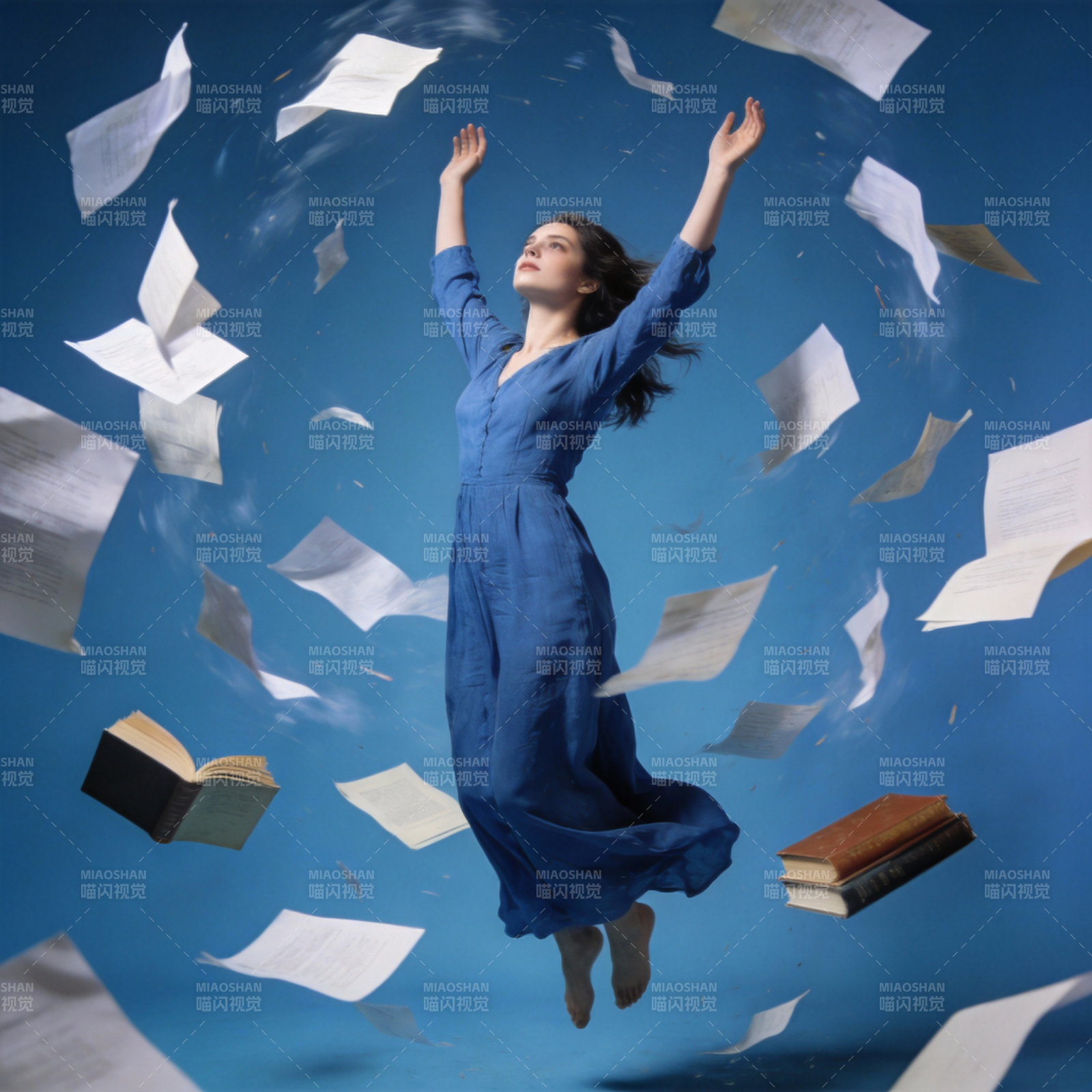 纸页飞舞 书海遨游图片