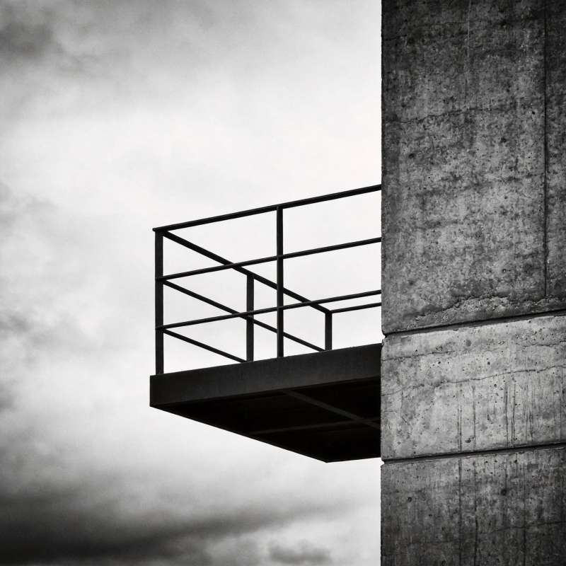 混凝土与天空的对话图片