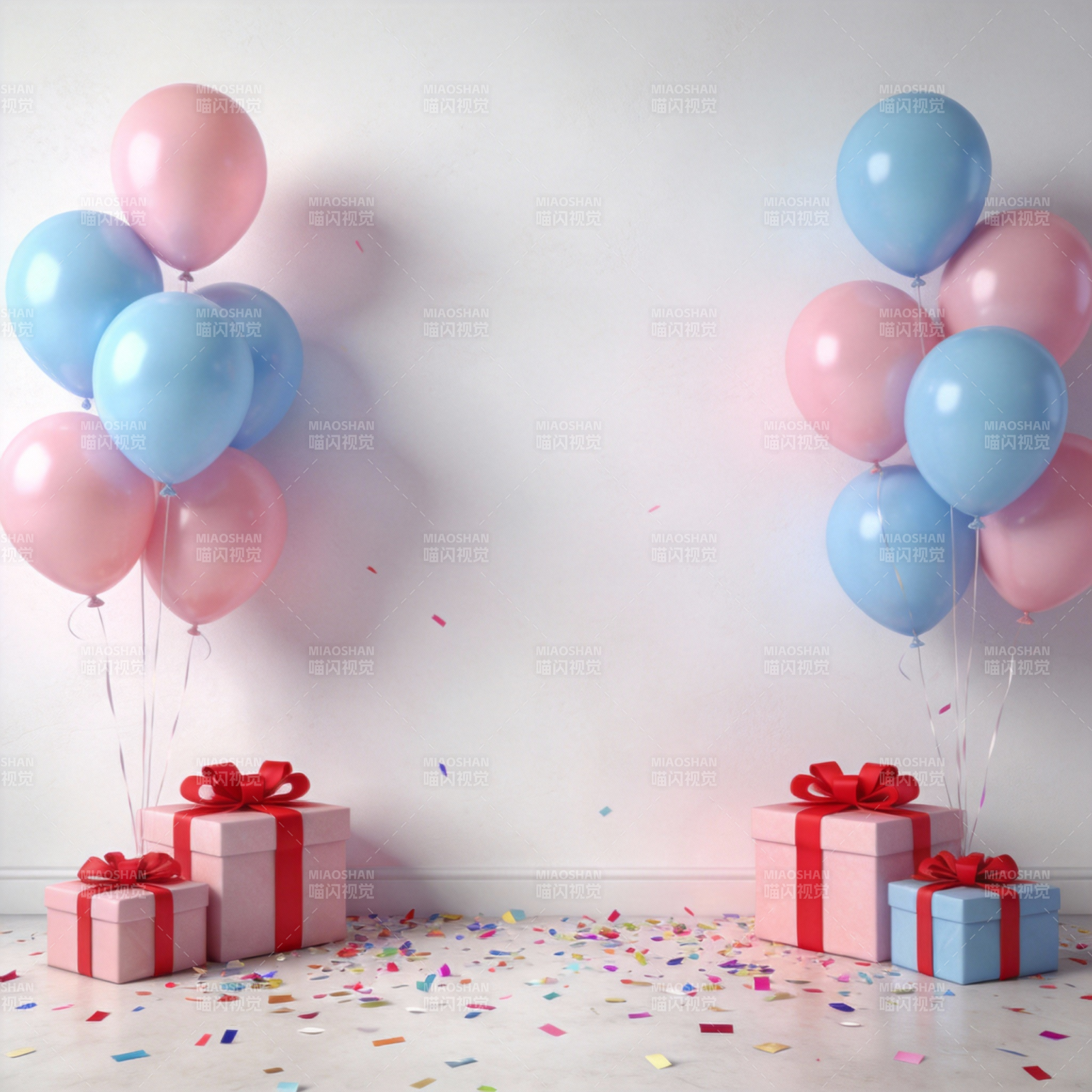 气球礼盒庆生图片