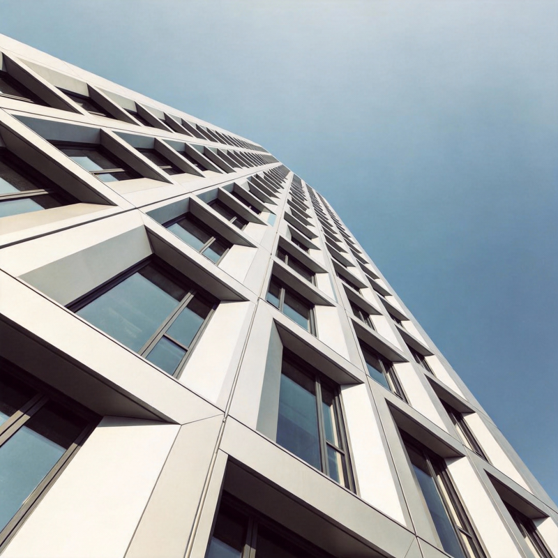 现代建筑仰视图图片