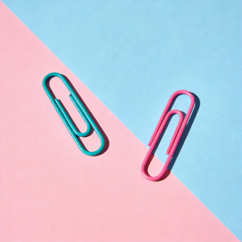 彩色回形针图片