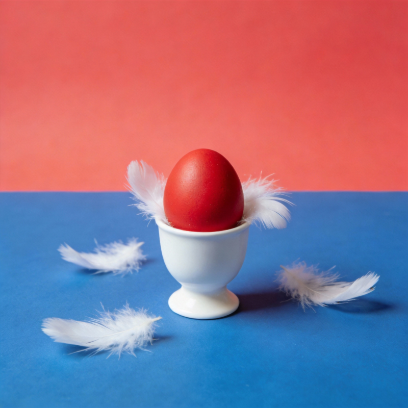 红蛋与白羽图片