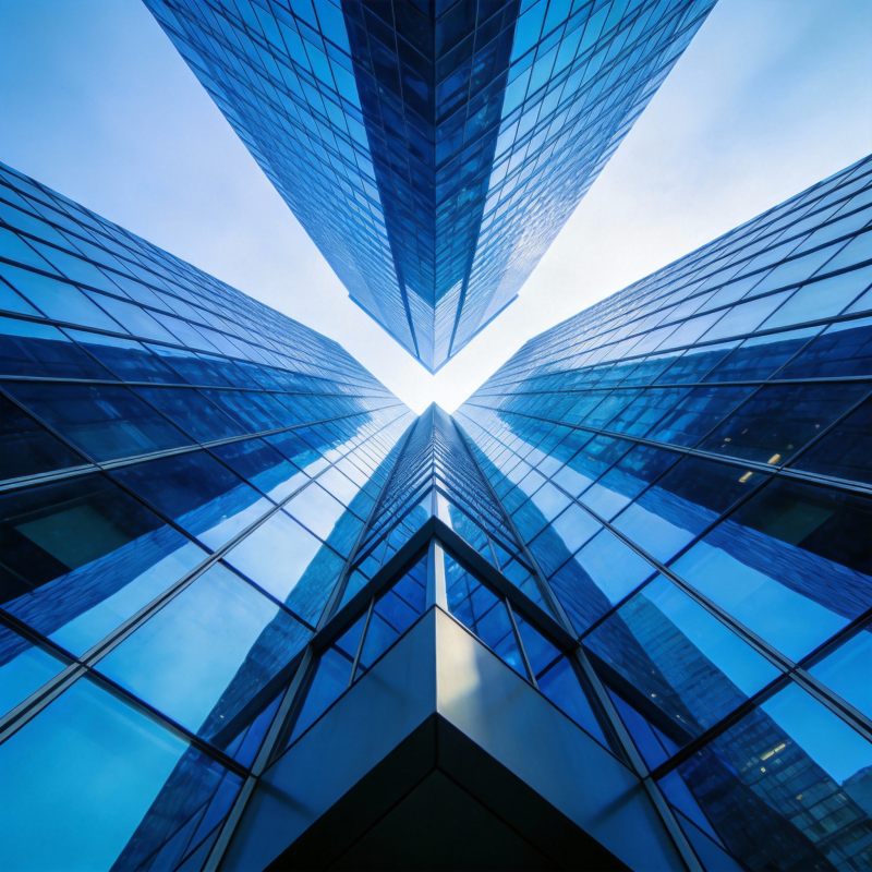 摩天大楼仰视图图片