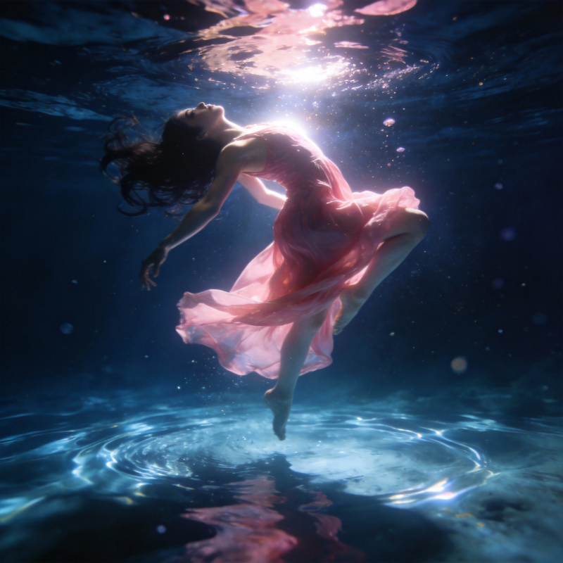 水下舞者图片