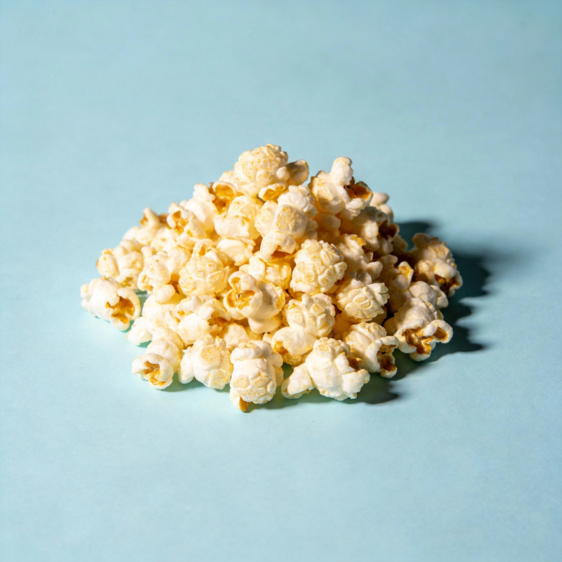 金黄爆米花堆图片