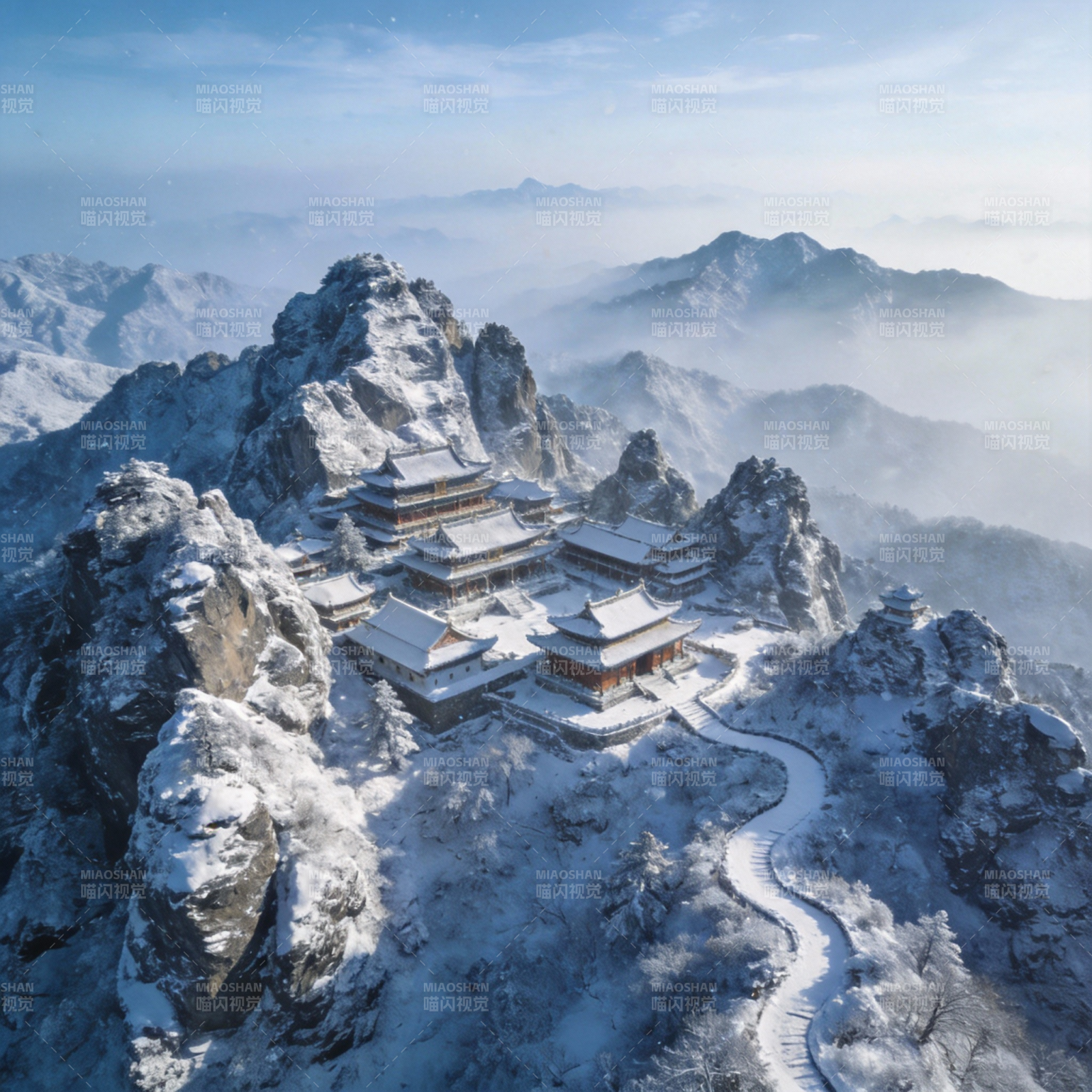 雪峰古刹图片