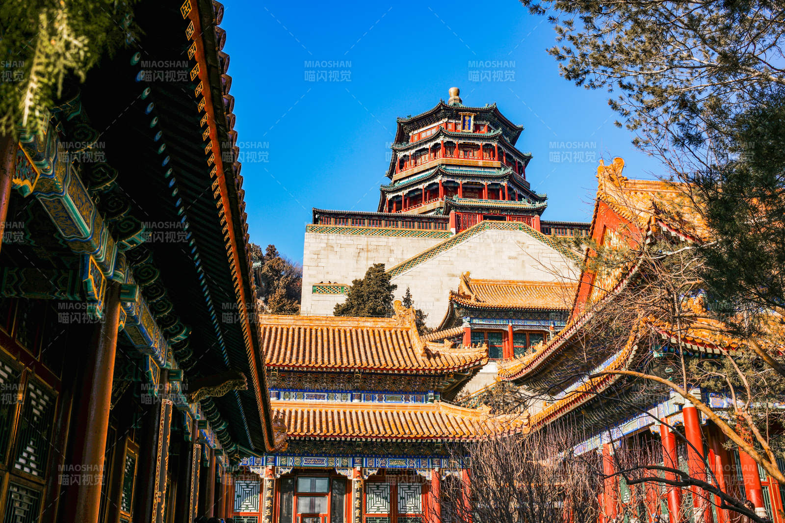 颐和园佛香阁古建筑群图片